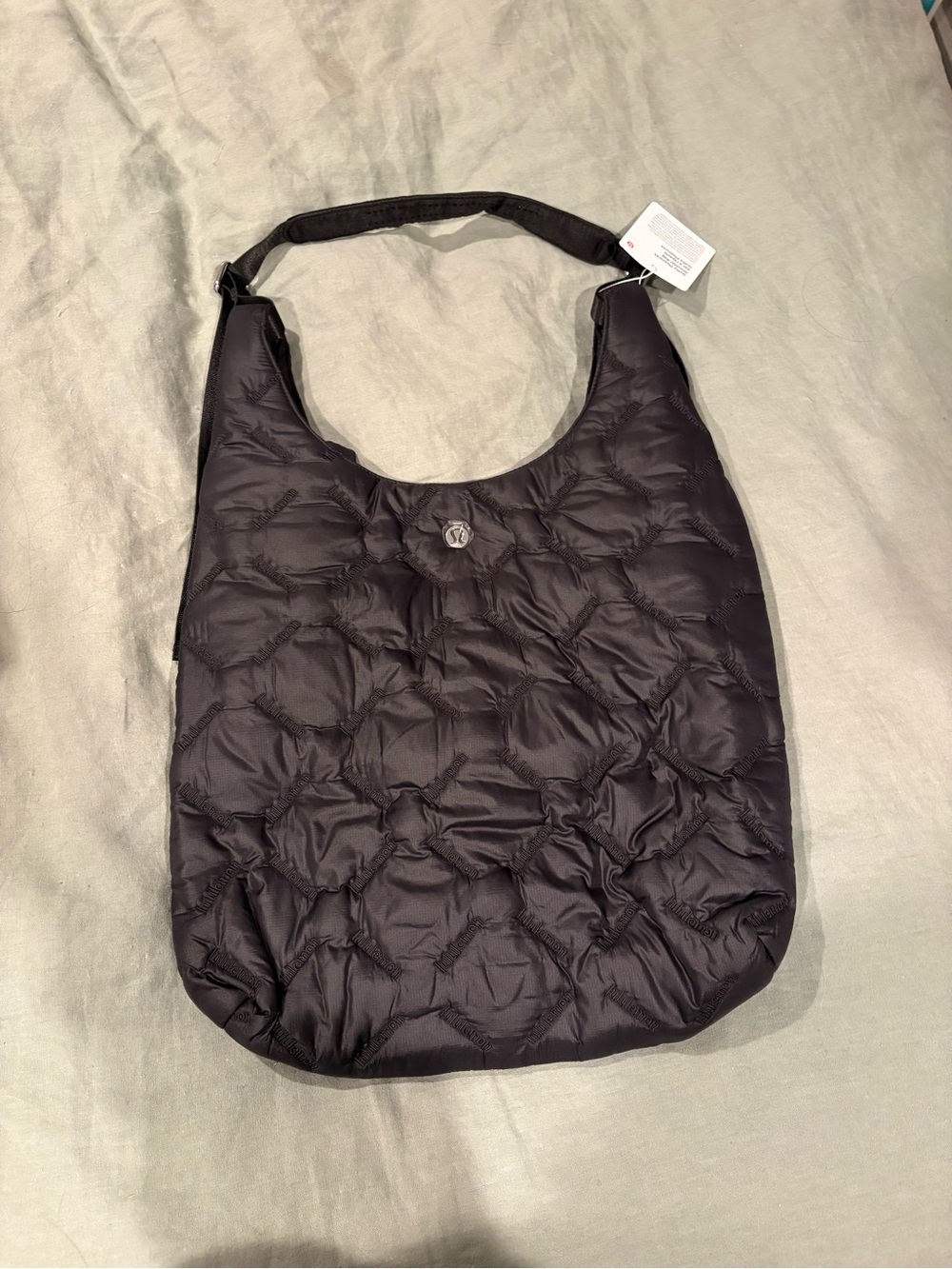 Lululemon Quilty Pleasures Shoulder Bag 14L - Black/Silver